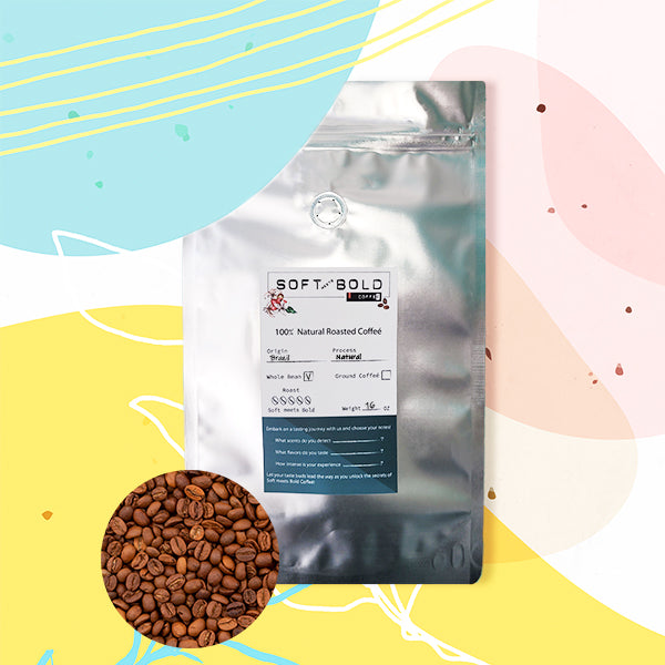 Brazil Medium Roast Whole Bean Coffee: Balanced and Flavorful
